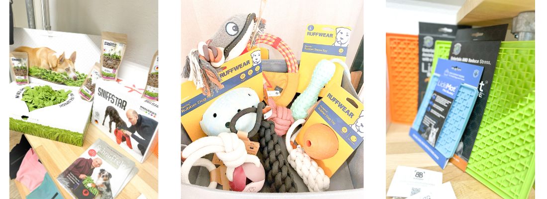 Schnüffelteppich, Spielsachen, Schleckmatten